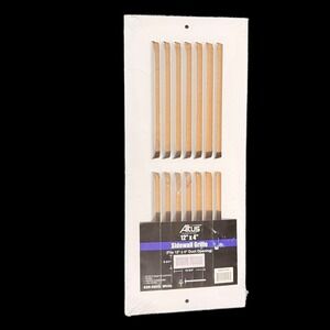 Altus 12 x 4 White Sidewall Grille Steel HVAC Vent Cover 639-6200 Paintable